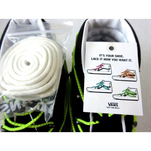 Vans Men's Sk8-Hi Echo Dx Hairy Suede Black Raven Skate shoes Size 9.5 NIB - Picture 4 of 6